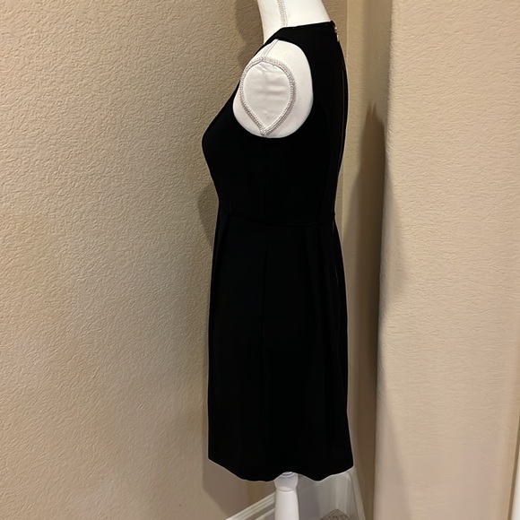 NWT LOFT Petite Black Crepe Sleeveless Dress - Picture 5 of 16
